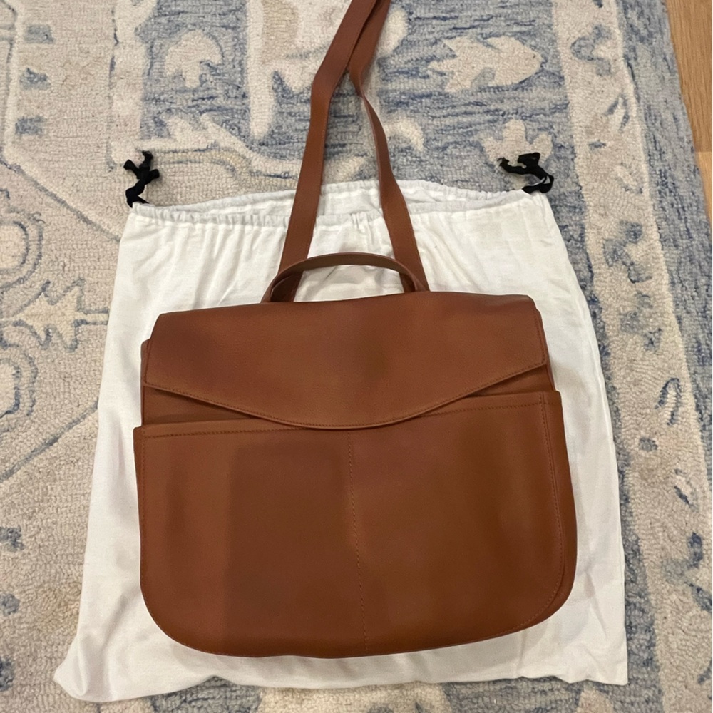 Cuyana Brown Leather Tote Bag/Backpack (NWOT)